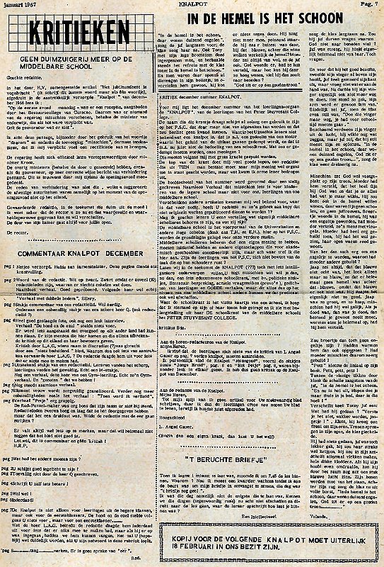 KNALPOT Januari 1967 7 75